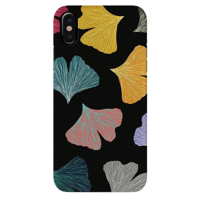 Colorful leafes Printed Slim Cases and Cover for iPhone XS