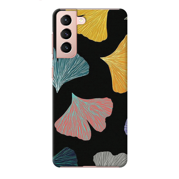 Colorful leafes Printed Slim Cases and Cover for Galaxy S21