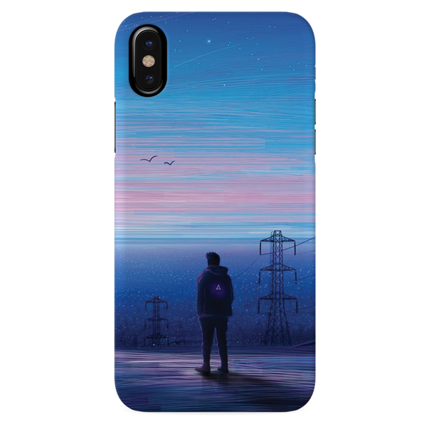 Alone at night Printed Slim Cases and Cover for iPhone XS