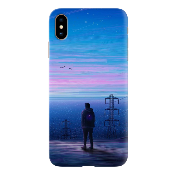 Alone at night Printed Slim Cases and Cover for iPhone XS Max