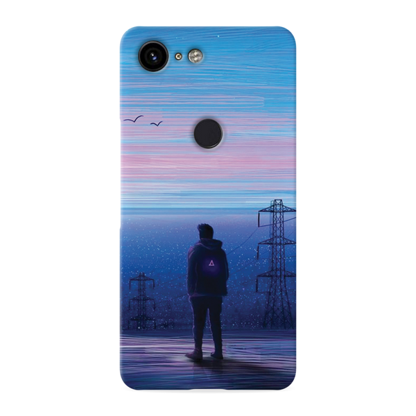 Alone at night Printed Slim Cases and Cover for Pixel 3