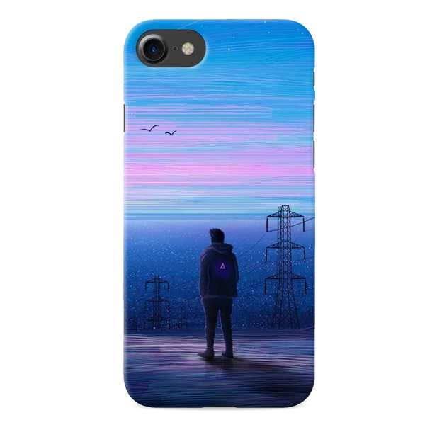 Alone at night Printed Slim Cases and Cover for iPhone 8