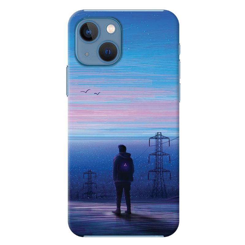 Alone at night Printed Slim Cases and Cover for iPhone 13 Mini