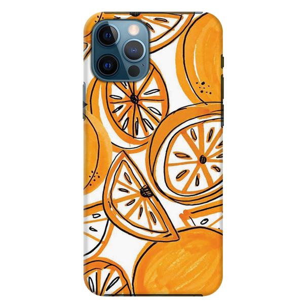 Orange Lemon Printed Slim Cases and Cover for iPhone 12 Pro