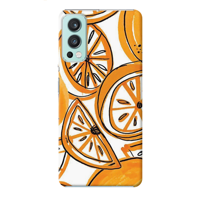 Orange Lemon Printed Slim Cases and Cover for OnePlus Nord 2