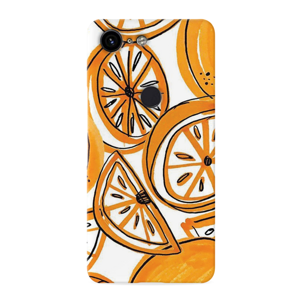 Orange Lemon Printed Slim Cases and Cover for Pixel 3XL