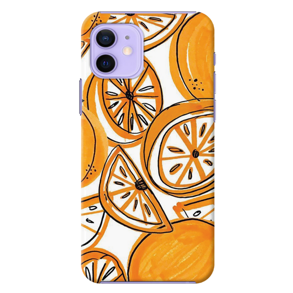 Orange Lemon Printed Slim Cases and Cover for iPhone 12