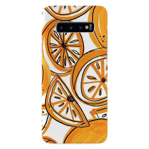 Orange Lemon Printed Slim Cases and Cover for Galaxy S10 Plus