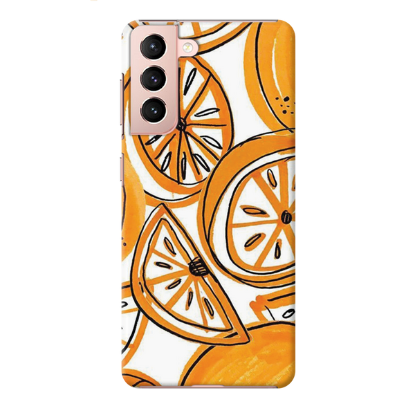 Orange Lemon Printed Slim Cases and Cover for Galaxy S21
