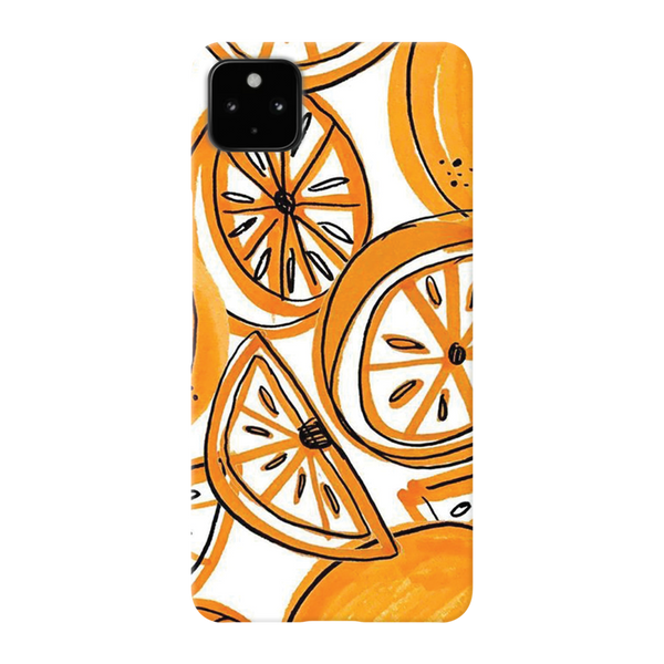 Orange Lemon Printed Slim Cases and Cover for Pixel 4A