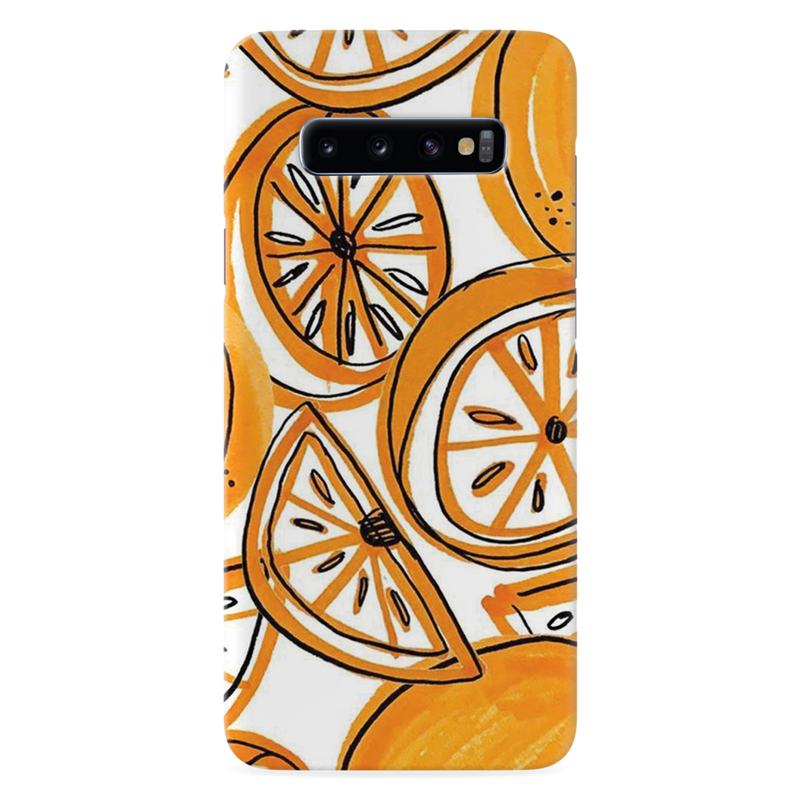 Orange Lemon Printed Slim Cases and Cover for Galaxy S10
