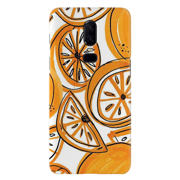 Orange Lemon Printed Slim Cases and Cover for OnePlus 6