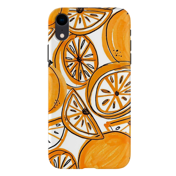 Orange Lemon Printed Slim Cases and Cover for iPhone XR