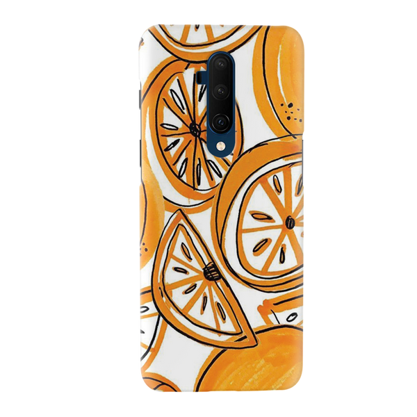 Orange Lemon Printed Slim Cases and Cover for OnePlus 7T Pro