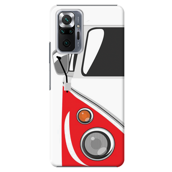 Red Volkswagon Printed Slim Cases and Cover for Redmi Note 10 Pro