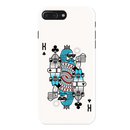 King 2 Card Printed Slim Cases and Cover for iPhone 8 Plus