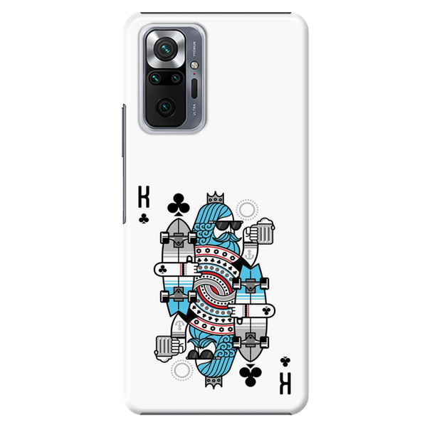 King 2 Card Printed Slim Cases and Cover for Redmi Note 10 Pro