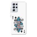 King 2 Card Printed Slim Cases and Cover for Galaxy S21 Ultra