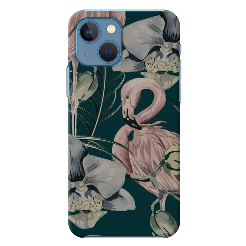 Flamingo Printed Slim Cases and Cover for iPhone 13 Mini