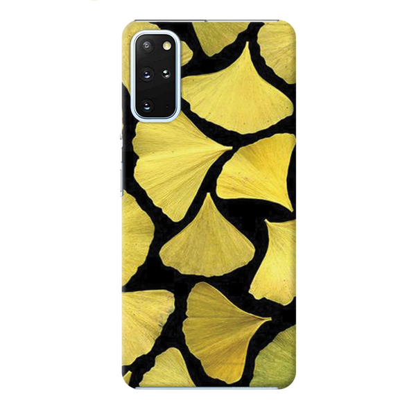 Yellow Leafs Printed Slim Cases and Cover for Galaxy S20