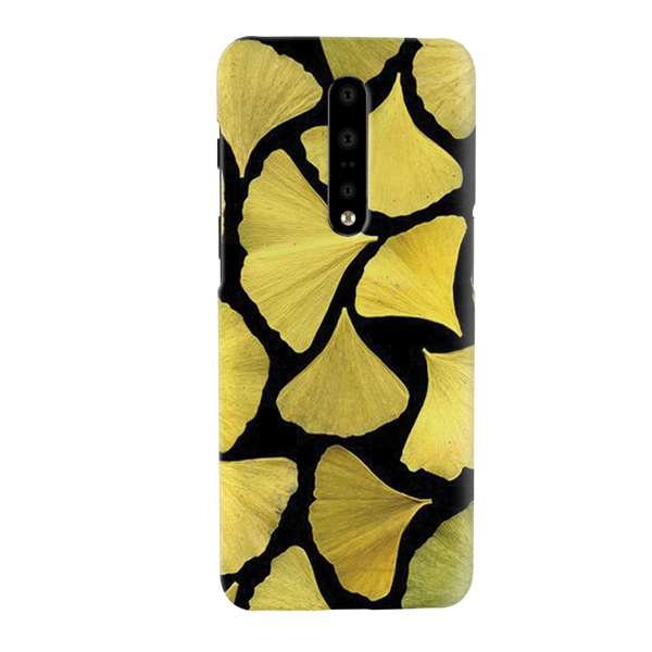 Yellow Leafs Printed Slim Cases and Cover for OnePlus 7 Pro