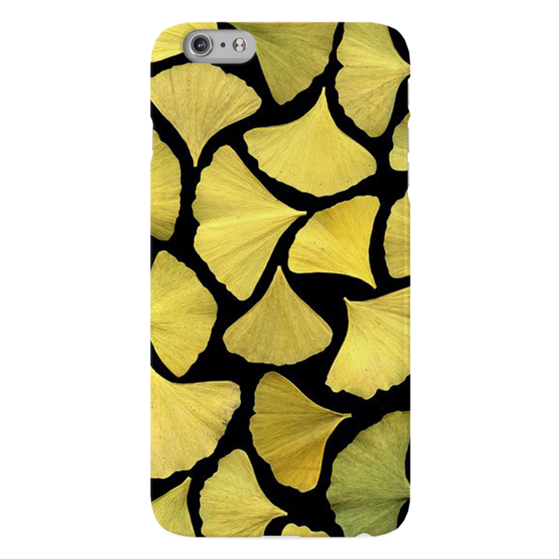 Yellow Leafs Printed Slim Cases and Cover for iPhone 6 Plus