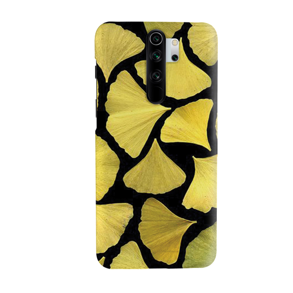 Yellow Leafs Printed Slim Cases and Cover for Redmi Note 8 Pro