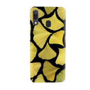 Yellow Leafs Printed Slim Cases and Cover for Galaxy A20