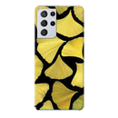 Yellow Leafs Printed Slim Cases and Cover for Galaxy S21 Ultra