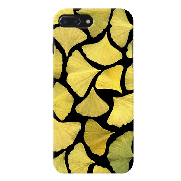 Yellow Leafs Printed Slim Cases and Cover for iPhone 7 Plus