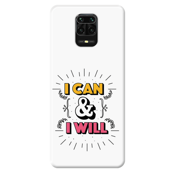 I can and I will Printed Slim Cases and Cover for Redmi Note 9 Pro Max