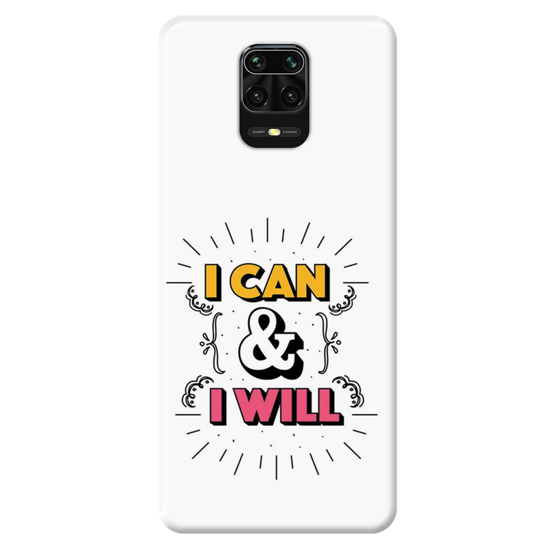 I can and I will Printed Slim Cases and Cover for Redmi Note 9 Pro Max
