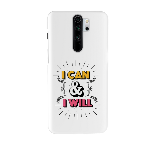 I can and I will Printed Slim Cases and Cover for Redmi Note 8 Pro
