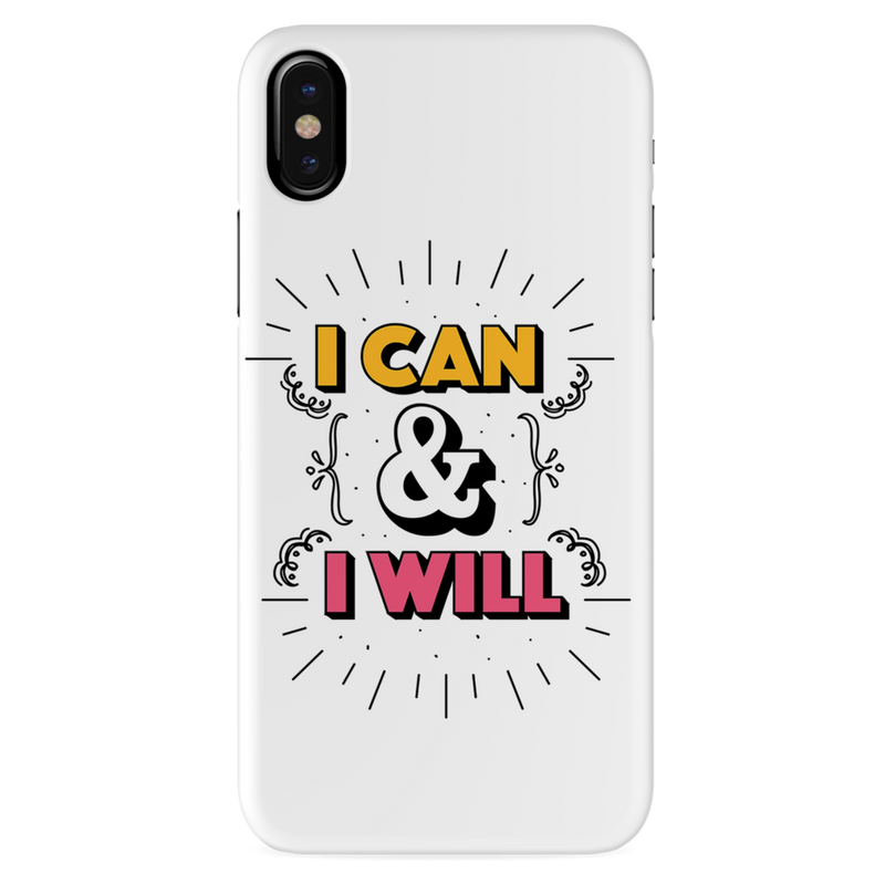 I can and I will Printed Slim Cases and Cover for iPhone XS