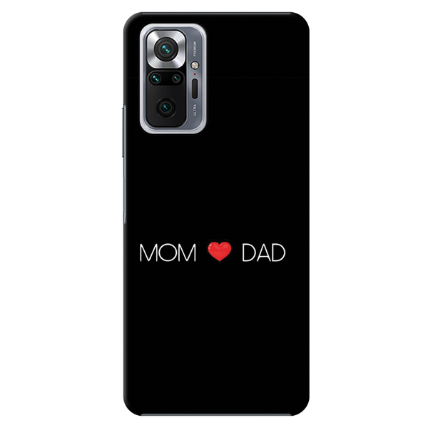 Mom and Dad Printed Slim Cases and Cover for Redmi Note 10 Pro Max