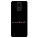 Mom and Dad Printed Slim Cases and Cover for Redmi Note 9