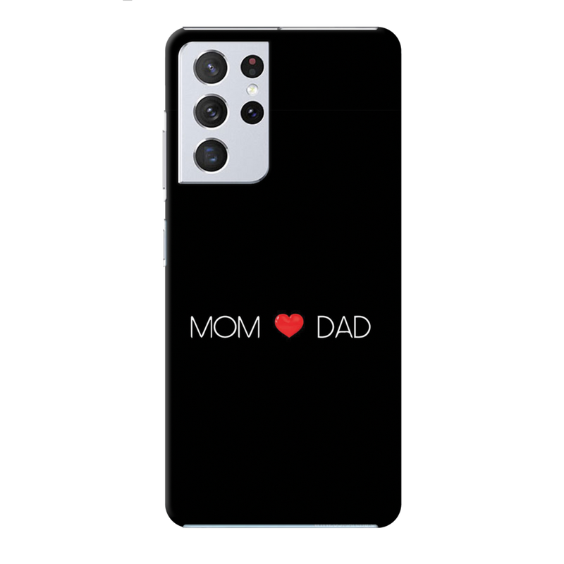Mom and Dad Printed Slim Cases and Cover for Galaxy S21 Ultra