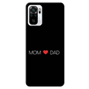 Mom and Dad Printed Slim Cases and Cover for Redmi Note 10