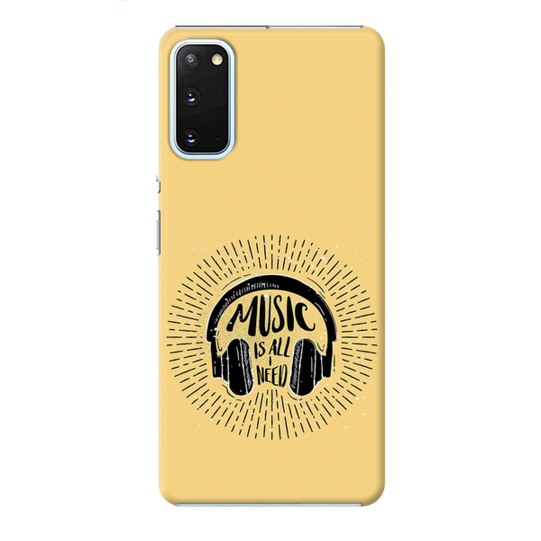 Music is all i need Printed Slim Cases and Cover for Galaxy S20 Plus