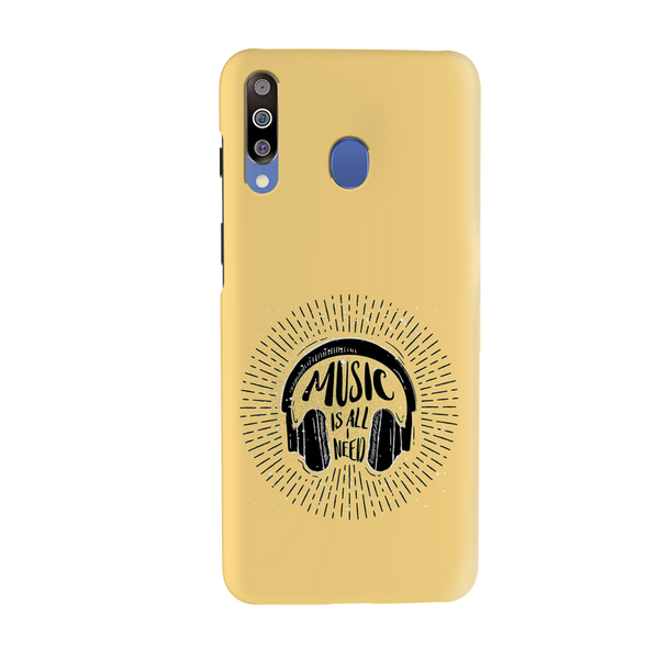 Music is all i need Printed Slim Cases and Cover for Galaxy M30
