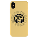 Music is all i need Printed Slim Cases and Cover for iPhone XS