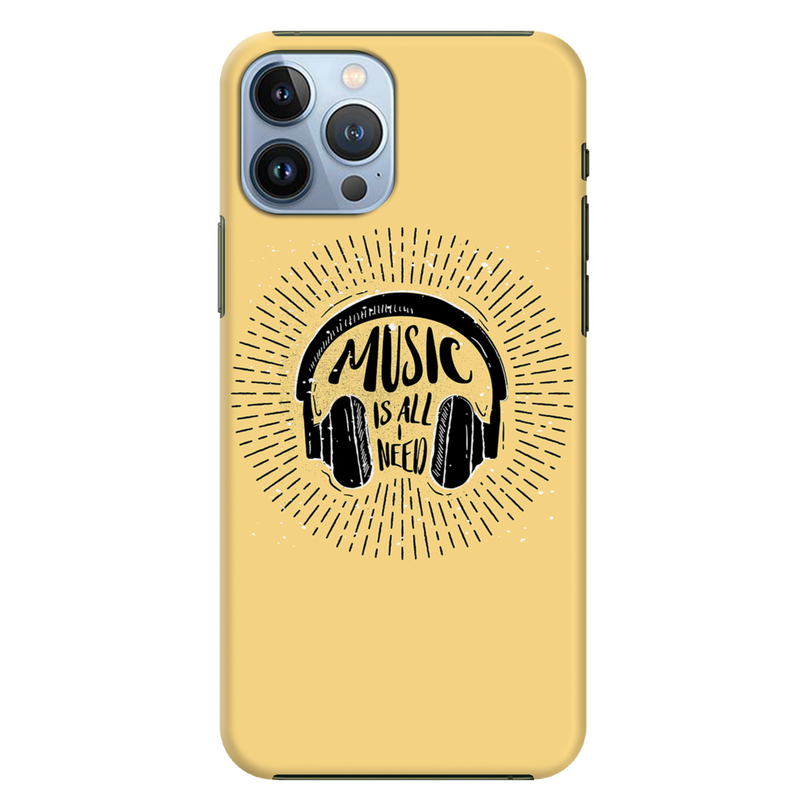 Music is all i need Printed Slim Cases and Cover for iPhone 13 Pro Max