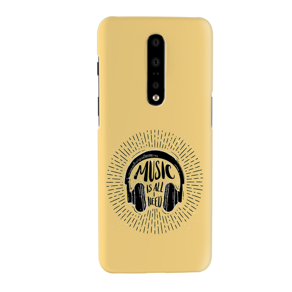 Music is all i need Printed Slim Cases and Cover for OnePlus 7 Pro