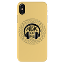 Music is all i need Printed Slim Cases and Cover for iPhone X