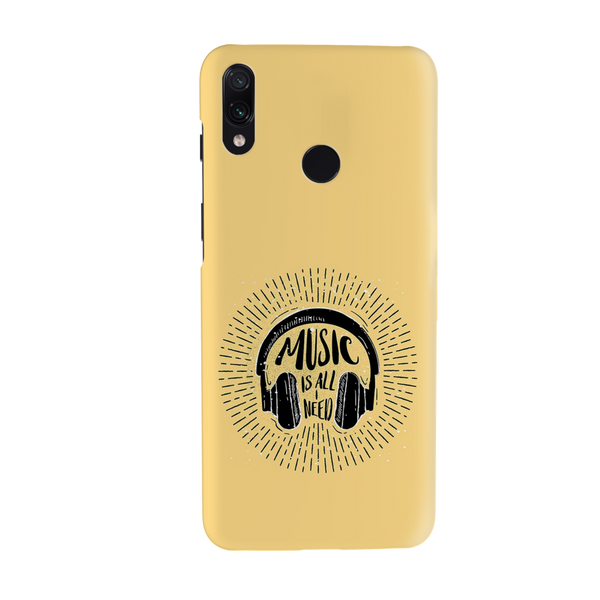 Music is all i need Printed Slim Cases and Cover for Redmi Note 7 Pro