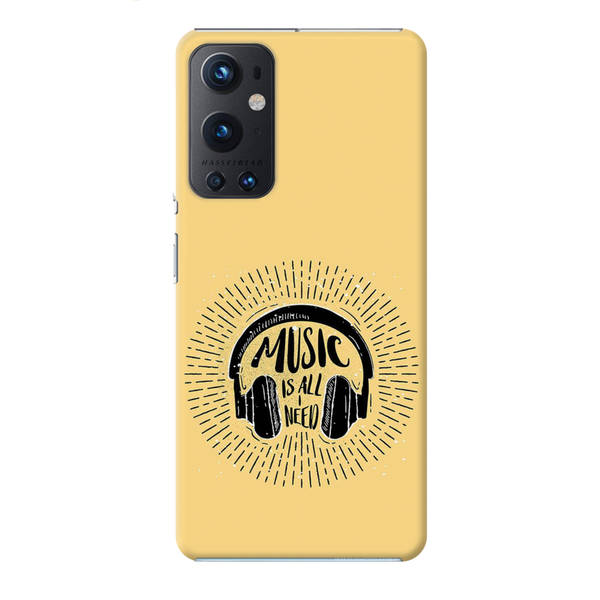 Music is all i need Printed Slim Cases and Cover for OnePlus 9 Pro