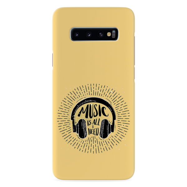 Music is all i need Printed Slim Cases and Cover for Galaxy S10