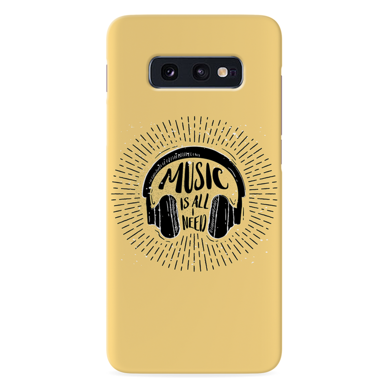 Music is all i need Printed Slim Cases and Cover for Galaxy S10E