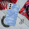 Blue and White Camouflage Printed Slim Cases and Cover for Galaxy S21