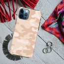 Cream and White Camouflage Printed Slim Cases and Cover for iPhone 12 Pro Max